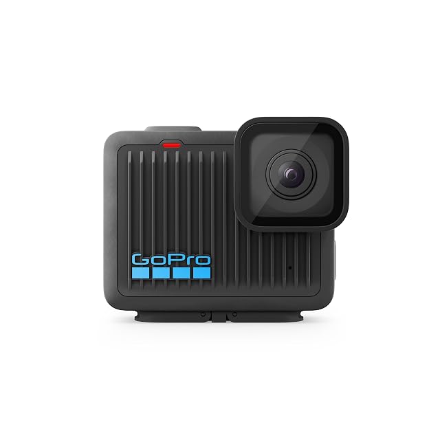 Caméra d’action compacte GoPro HERO avec ses doigts de fixation repliables et son écran tactile