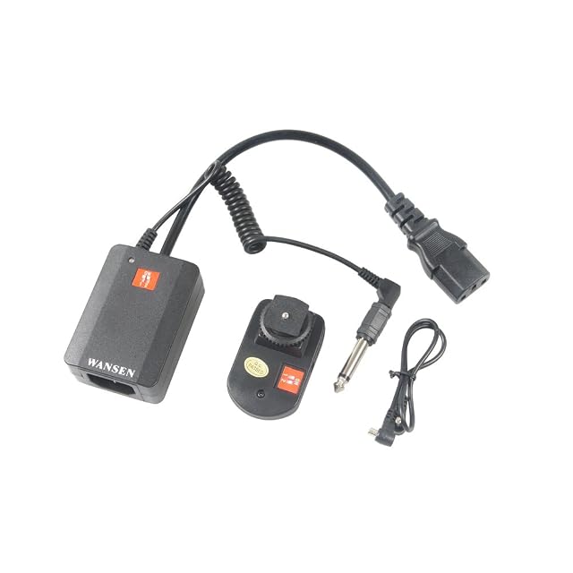 Ensemble de déclenchement Andoer WanSen AC-04 avec émetteur, récepteur et câble de synchronisation