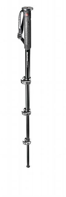 Monopode Manfrotto MPMXPROA4 noir, avec ses sections de tube à profil en D