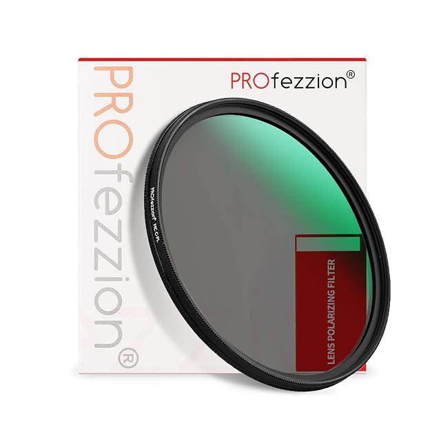 Polariseur circulaire PROfezzion de 58 mm avec sa bague rotative et son étui