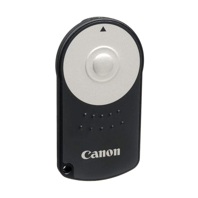 Télécommande infrarouge Canon RC-6 noire, vue de face