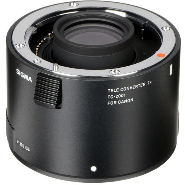 Multiplicateur Sigma TC-2001 2× avec sa monture Canon EF